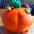 Baking A 3D Pumpkin Cake Baking A 3D Pumpkin Cake