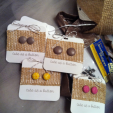 DIY Fabric Button Earrings DIY Fabric Button Earrings