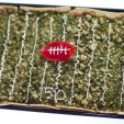 Football Field Flatbread for the Super Bowl
