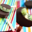 12. Chocolate Kiwi Popsicles