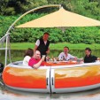 What’s Better Than a Swim-Up Bar? A Barbecue Dining Boat