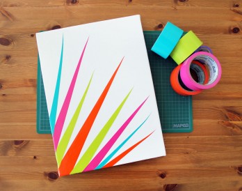 DIY Duct Tape Canvas Art in 90 Seconds
