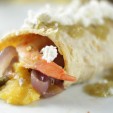 Autumn Enchiladas: Acorn Squash, Savory Shrimp & Poblano Peppers