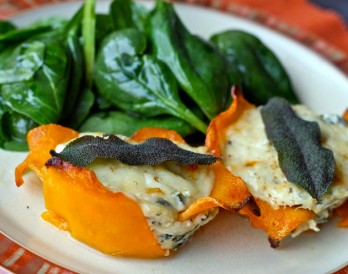 Skinny Butternut Squash Lasagna Cups