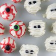 Spooky Sweets: Eyeball and Mummy Cake Balls Spooky Sweets: Eyeball and Mummy Cake Balls