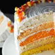 Spooky Sweets: Ombre Candy Corn Cake Spooky Sweets: Ombre Candy Corn Cake
