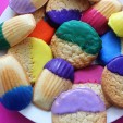 Color Block Your Sweets: Dip Dye Cookies Color Block Your Sweets: Dip Dye Cookies