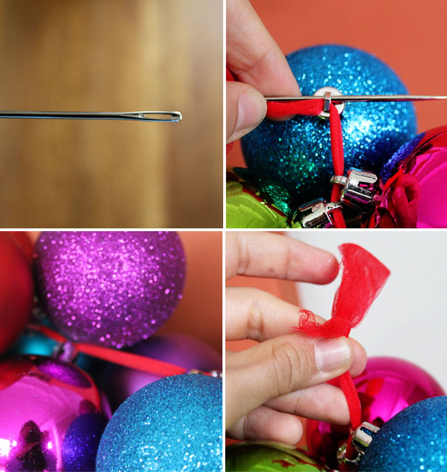 make a diy ornament garland in 10 minutes or less brit co make a diy ornament garland in 10 minutes or less brit co