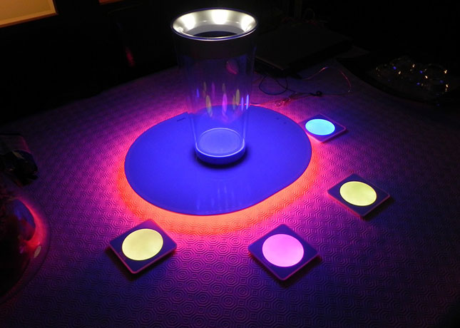 light up your drinks with these led coasters brit co where to put philips hue light