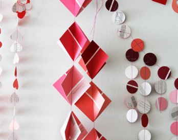 5 DIY Paint Chip Garlands for Valentine’s Day