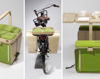 A Picnic Basket That Triples as a Table Set + Bike Trunk