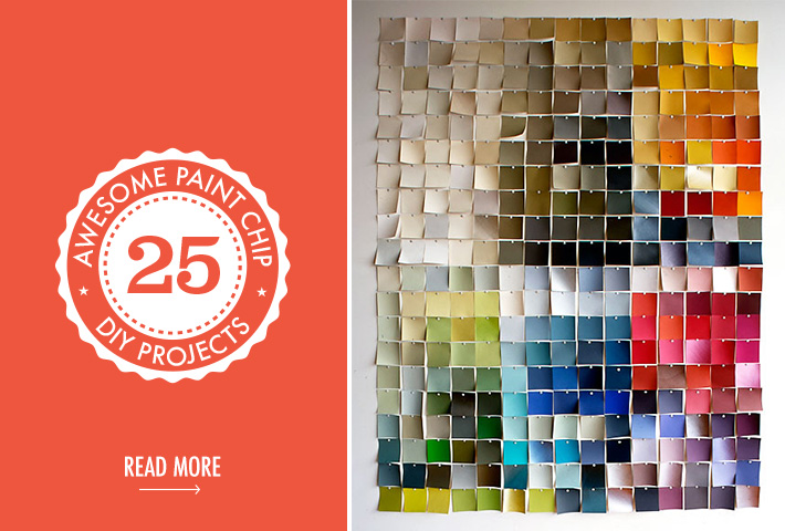 25 Awesome Paint Chip DIY Projects