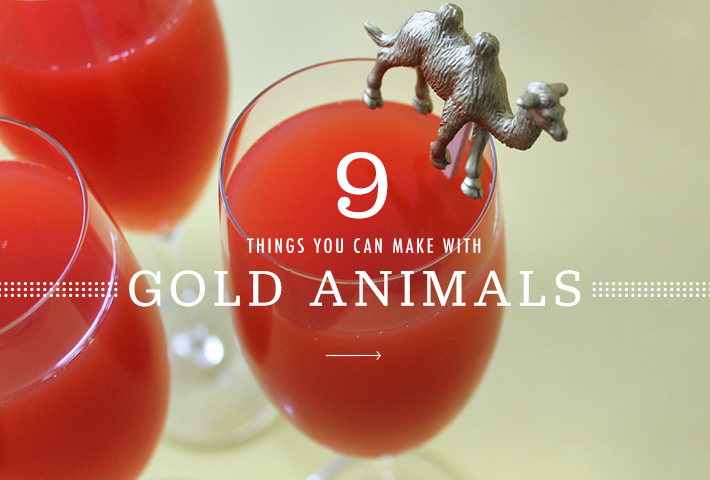 Go for the Gold! 9 Things You Can Make with Gold Animal Toys