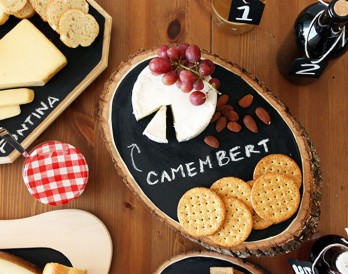 DIY Basics: Chalkboard Cheese Trays