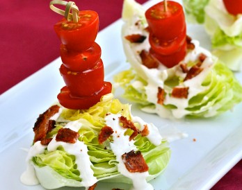 Mini Bacon and Blue Cheese Wedge Salads