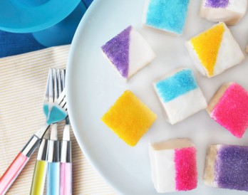 Make Easy Color-Blocked Petit Fours With Only 5 Ingredients!