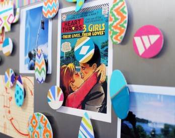 Make Pretty Patterned Wooden Magnets in Minutes!