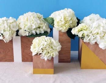 An Easy Way to Make Modern Wood Vases