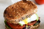 Avocado BLT’s with Spicy Mayo and Fried Eggs.
