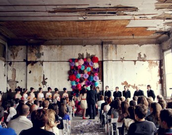 Wedding Day Flower Wall