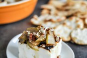 Broiled Feta with Caramelized Cinnamon Pears