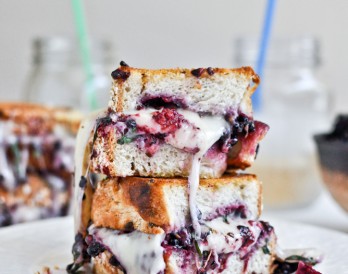 Fontina + Blackberry Basil Smash Grilled Cheese