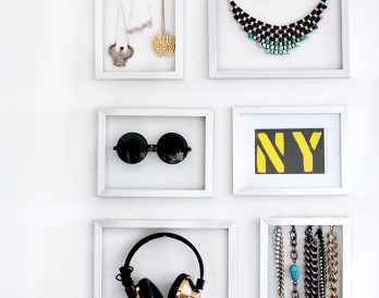 Use Frames as DIY Jewelry Storage