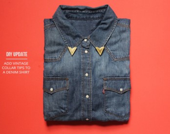 Update Your Shirts with DIY Collar Tips