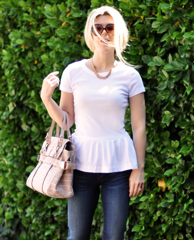 Peplum Tshirt DIY Brit + Co