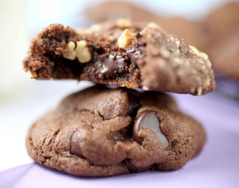 Dark Chocolate Pecan Cookies