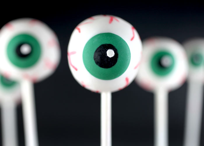 Spooky Sweets Eyeball Cake Pops Brit + Co