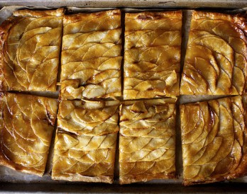 Apple Mosaic Tart With Salted Caramel