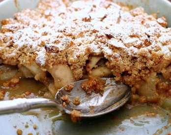 Pear Crisps With Vanilla Brown Butter