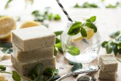Homemade Lemon Herb Soap // Clean Living