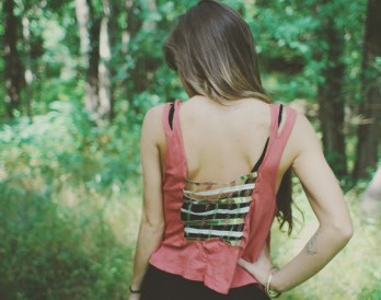 Lattice Ribbon Crop Top DIY