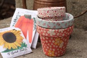 D.I.Y. Fabric Covered Flower Pots