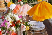 DIY Crepe Paper Pom Pom Garland