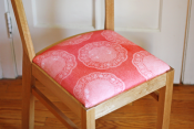 Doily-print fabric made with photosensitive dye