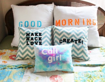 DIY Basics: 3 Easy Ways to Add Type to Pillows
