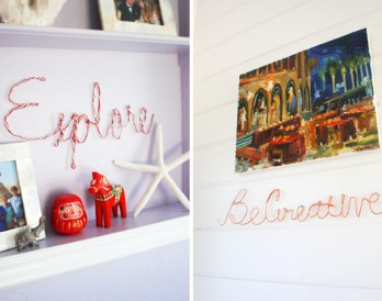 How to Create Wire Word Wall Art