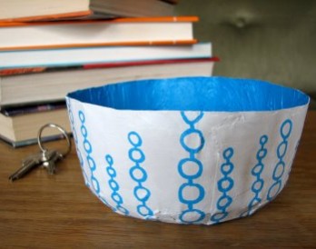 Make a Paper Bowl to Stash Your Keys and Change