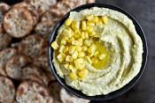 Sweet Corn + Roasted Jalapeno Hummus