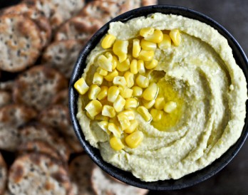 Sweet Corn + Roasted Jalapeno Hummus