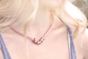 DIY Crystal Copper Plumbing Necklace