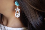 DIY Prada Rose Earrings