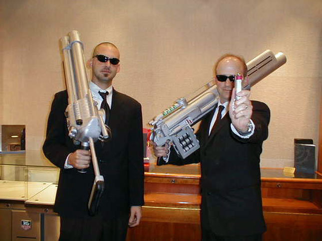24. Men in Black : DIY cardboard weapons and stoic attitudes required. 24. Men in Black : DIY cardboard weapons and stoic attitudes required.