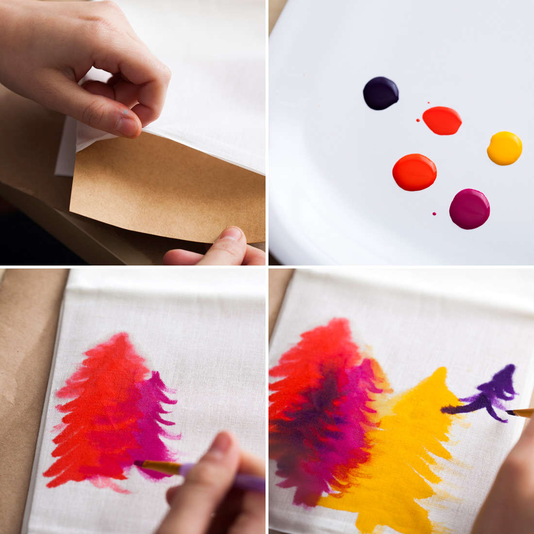 New in the Shop DIY Watercolor Tea Towels Kit! Brit + Co