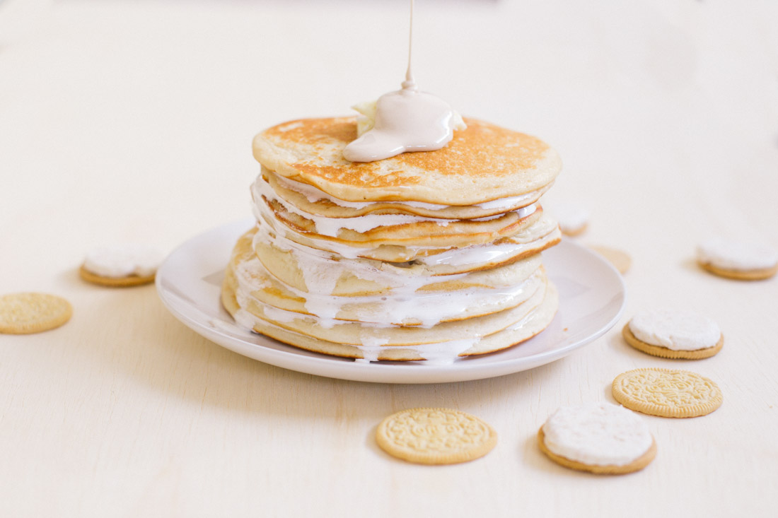 It’s Happening The Marshmallow Crispy Oreo Pancake with Marshmallow