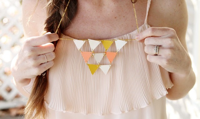You'll Never Guess What This Geometric Necklace is Made From