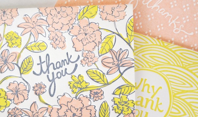 Floral Thank You Card Set